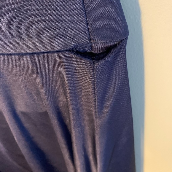 Beautiful Navy Theia Cocktail Dress Size 12 - Picture 4 of 5